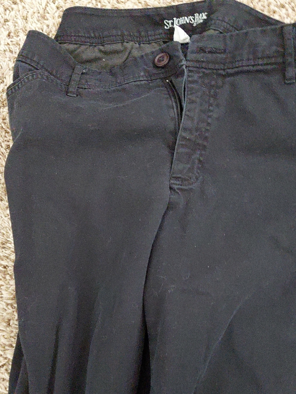 St. John's Bay Black A-Line Capri Jeans